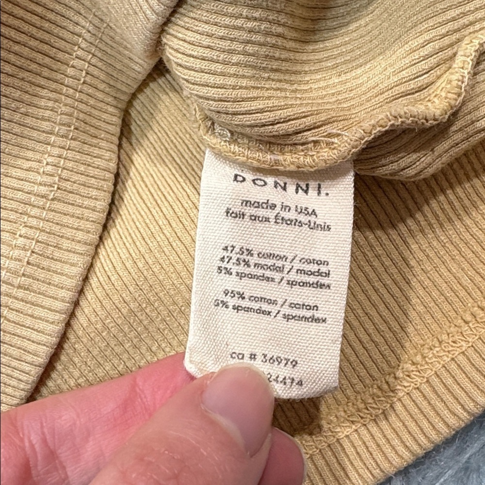Donni Oat Rib High Neck Tank - Picture 8 of 8